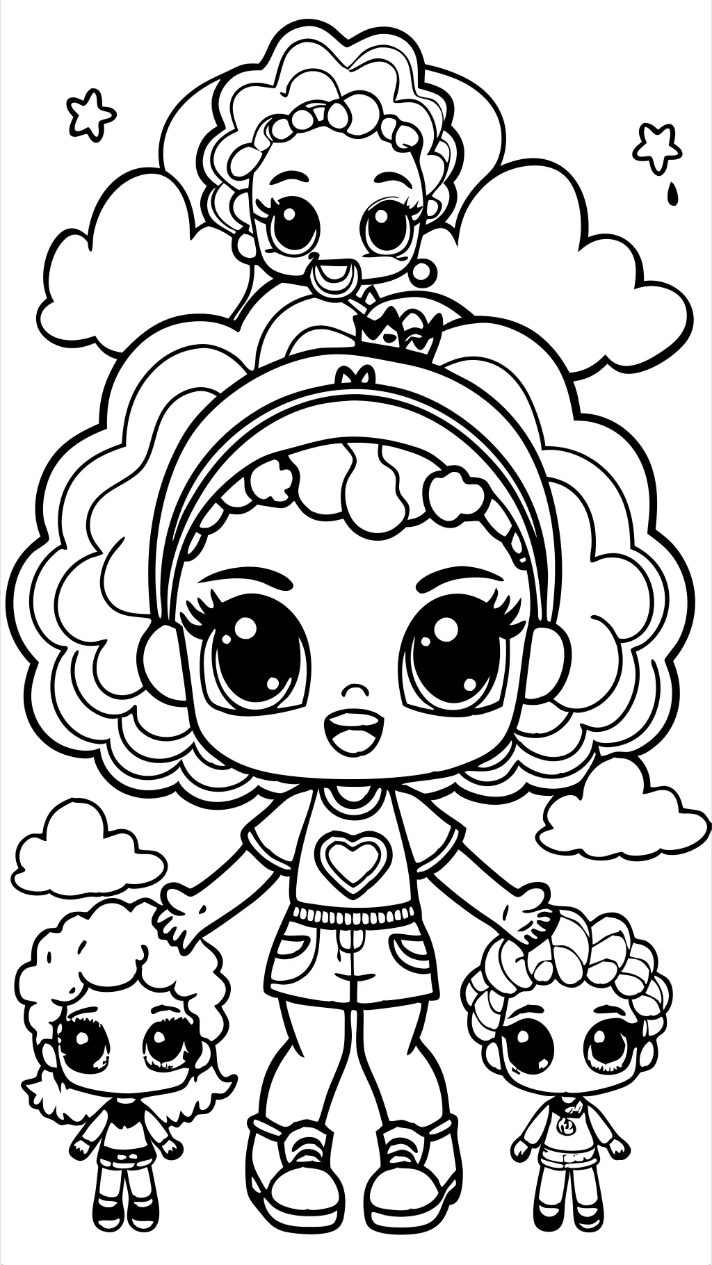 rainbow high dolls coloring pages